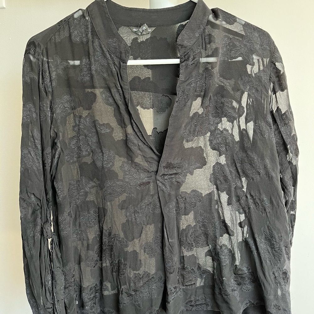 Club Monaco black blouse